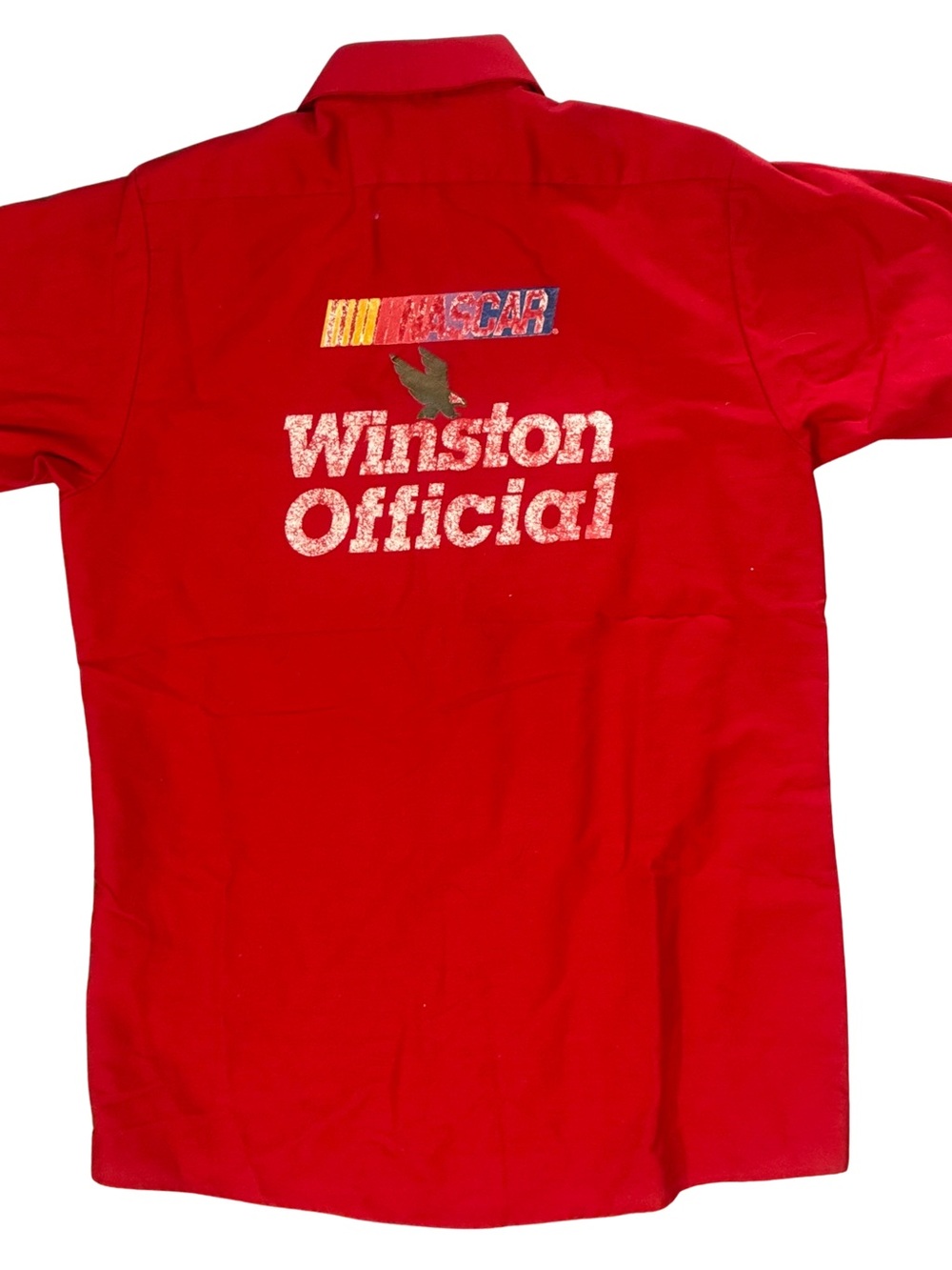 NASCAR Winston Official Vintage Short-Sleeve Button Up Shirt - Made in USA